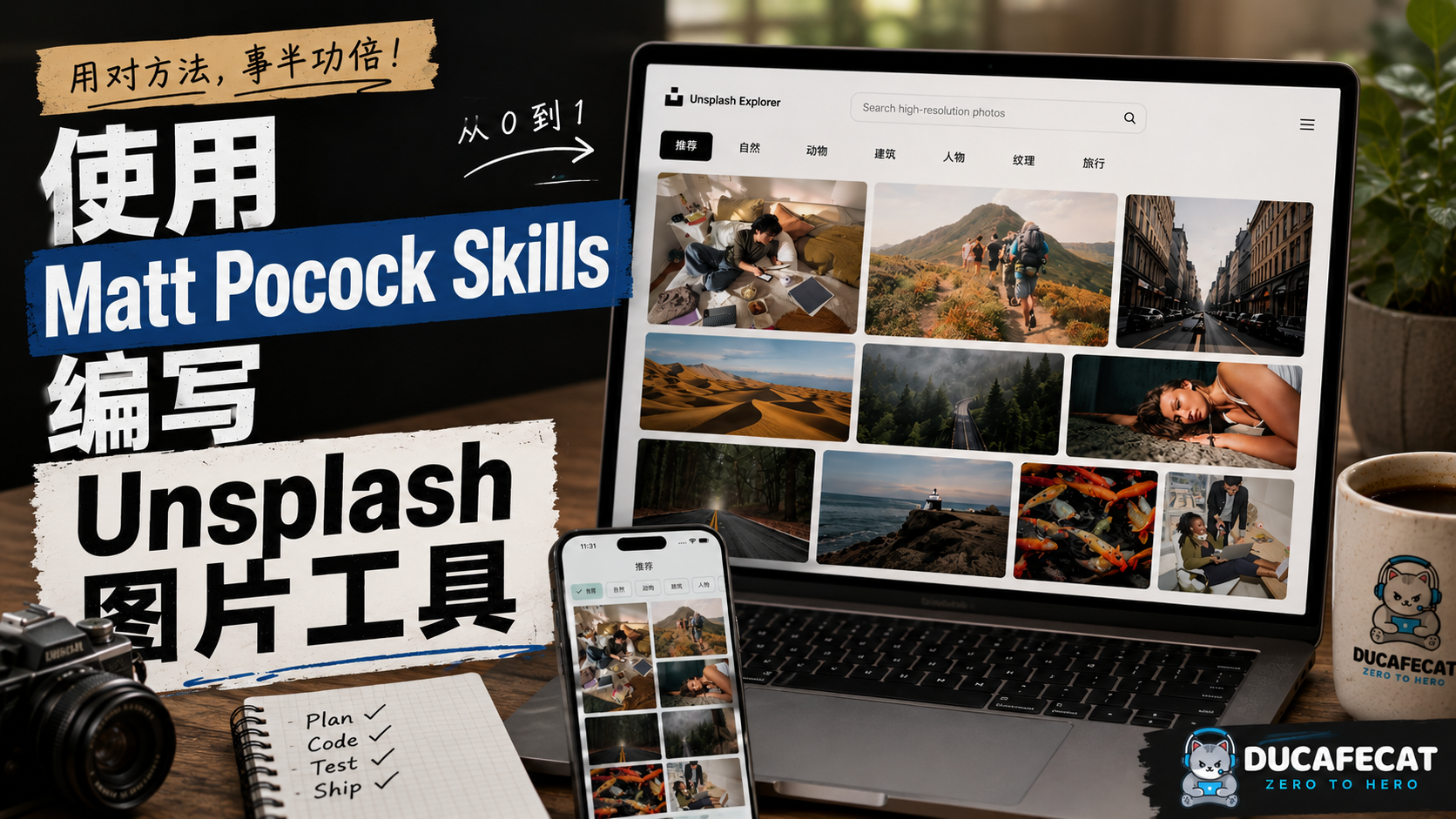 使用 Matt Pocock Skills 编写 Unsplash 图片工具