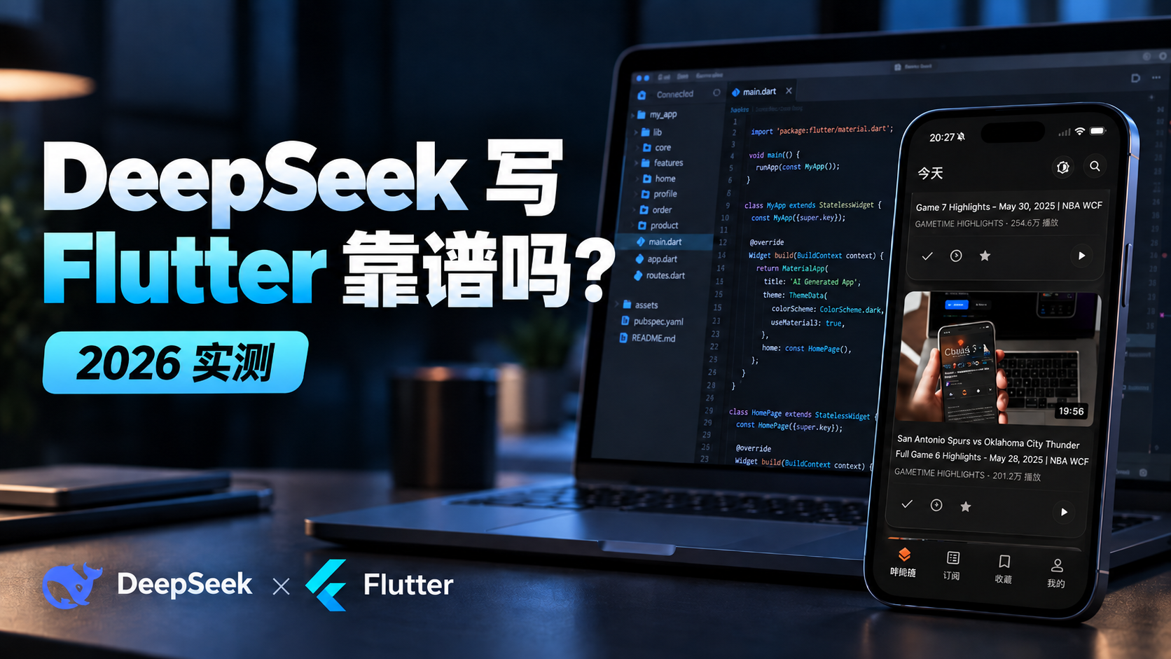 DeepSeek 写 Flutter 靠谱吗？2026 编程能力实测