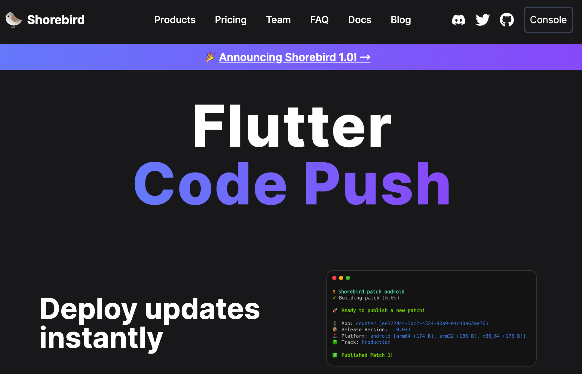 快速集成 Flutter Shorebird 热更新 - flutter | Flutter 技术博客